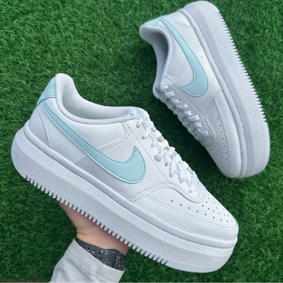 Nike Court Vision Alta White / Glacier Blue - Picture 12 of 14